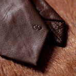 Leather Tie // Antique Brown 