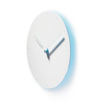 Coronoa Wall Clock // Blue Corona (White, Blue Corona)