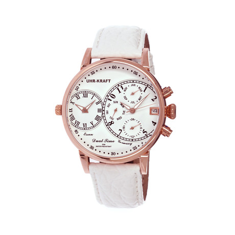 Dualtimer Men's Watch // White, 1RGW
