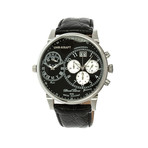 Dualtimer Men's Watch // Black & Polished