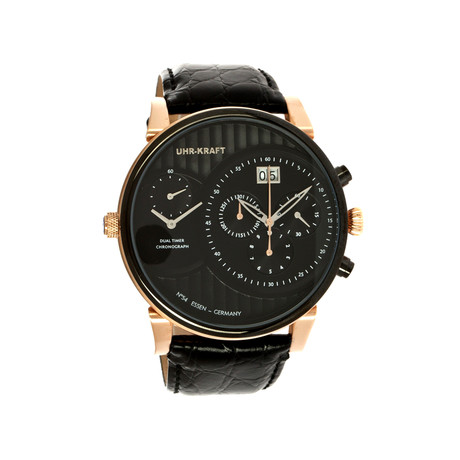 Dualtimer Men's Watch // Black, 2BRG
