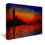 Sunset in Venice by Claude Monet (26" x 18")