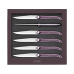 Laguiole Sens Table Knives Set // Purple