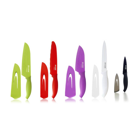 5 pc Assorted Coated Knife Set