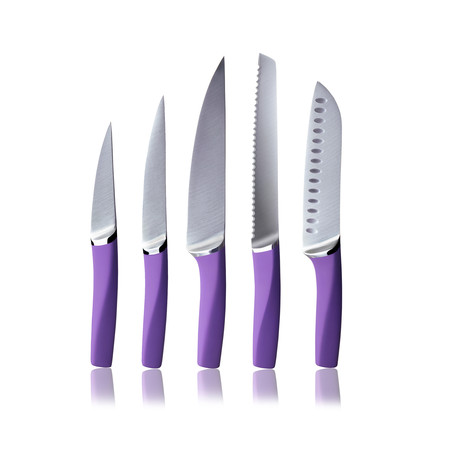 5pc Forged Knife Collection // Purple