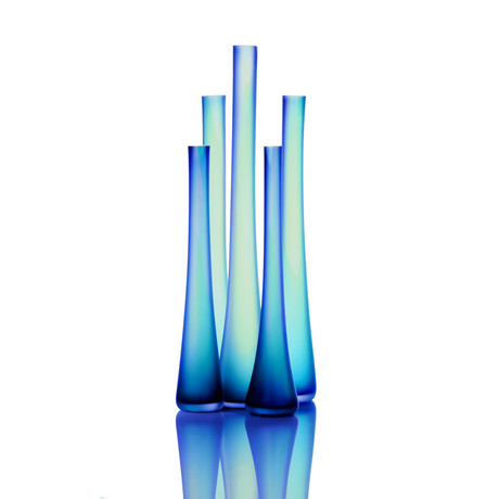 Tubes Cerrulean // Etched (4" x 20")