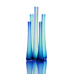 Tubes Cerrulean // Etched (4" x 20")