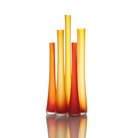 Tubes Strawberry Saffron // Etched (4" x 20")