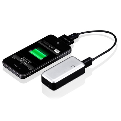 Gum™ Portable USB Power Pack // Silver