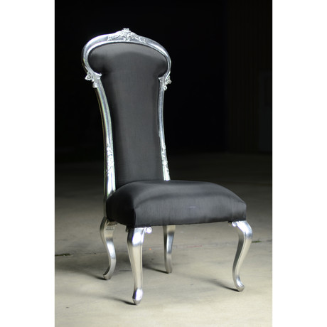 Dauphine Chair // Black & Silver