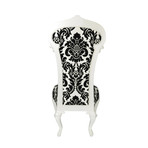 Dauphine Chair - Damask // White Trim