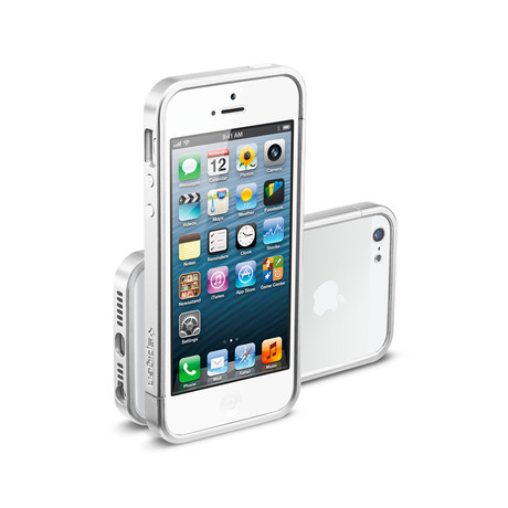 Linear iPhone 5 Case // Silver