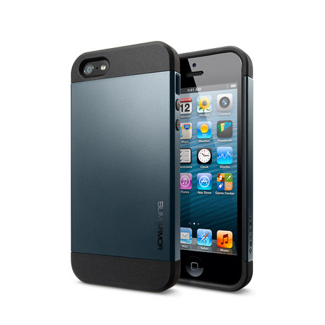 iPhone 5 Case Slim Armor // Metal Slate