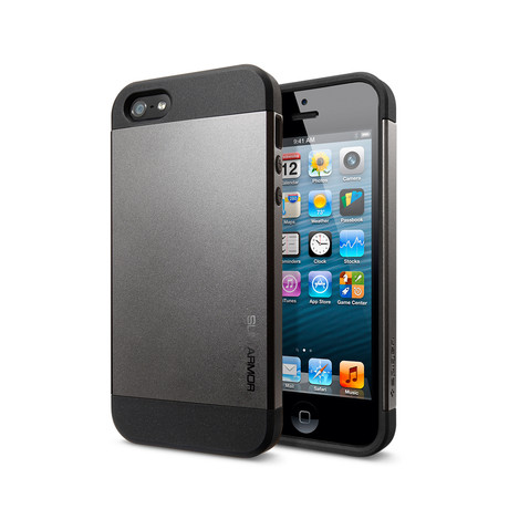 iPhone 5 Case Slim Armor // Gunmetal