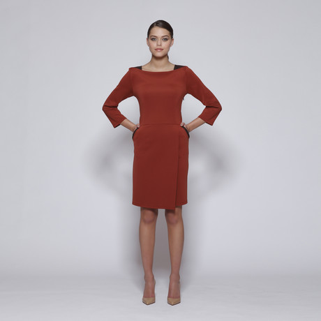 Monroe Dress // Rust/Brown (XS)