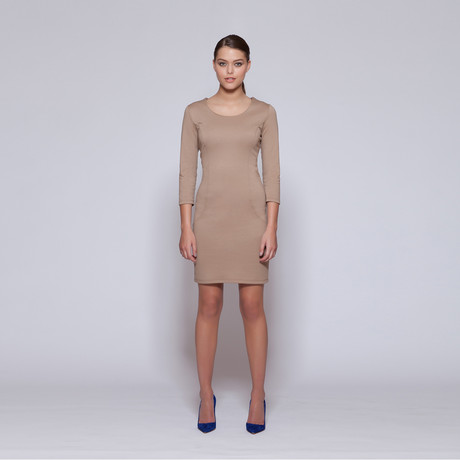 Madison Dress // Taupe (XS)