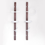 Clip Tree DUO // Walnut & White (Hoop)