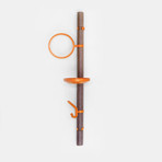 Clip Tree SOLO // Walnut & Orange (Hoop)