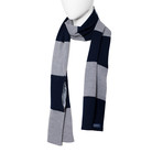 Single Scarf // Royal Blue & Gray Melange