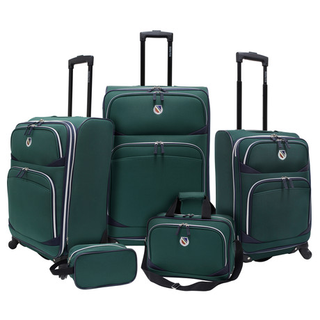 Beverly Hills Country Club San Vincente 5pc Luggage Set // Green (Green)