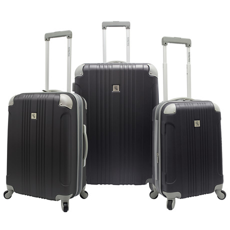 Beverly Hills Country Club Malibu 3pc Luggage Set // Gray (Gray)