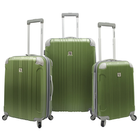 Beverly Hills Country Club Malibu 3pc Luggage Set // Green (Green)