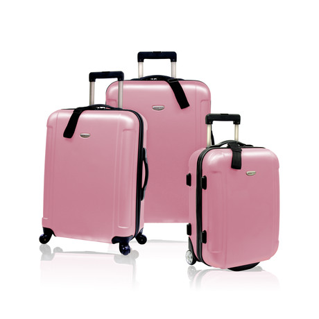 Freedom 3pc Lightweight Spinning/Rolling Travel Collection (Pink)
