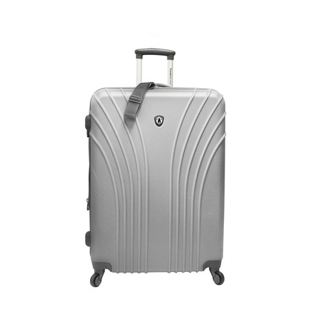 Traveler’s Choice 28" Lightweight Spinner Luggage (Silver)