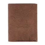 Suede Slim Wallet // Brown 