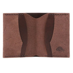 Suede Slim Wallet // Brown 