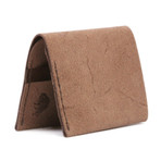 Suede Slim Wallet // Brown 