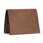 Suede Slim Wallet // Brown 