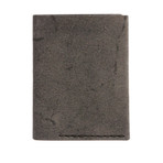 Suede Slim Wallet // Charcoal 