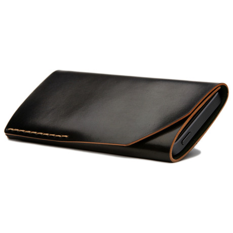Cordovan iPhone 5 Wallet // Black 