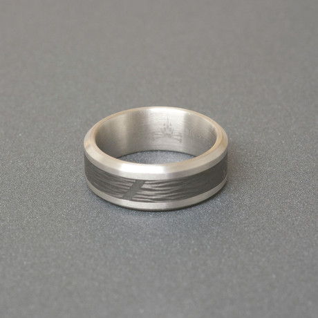 Titanium Carbon Ring (Size 6)