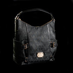 Gansevoort Large Signature Shoulder Tote // Black