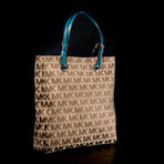 Signature Jacquard Jet Set Tote // Beige, Ebony, Turquoise