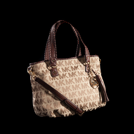 Signature Jacquard Medium Bennet Tote // Beige, Ebony, Mocha