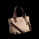 Signature Jacquard Medium Bennet Tote // Beige, Ebony, Mocha