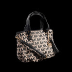 Signature Jacquard Medium Bennet Tote // Beige, Black