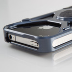 Rokbed Fuzion Plus iPhone 4/4S Case (Gun Metal)