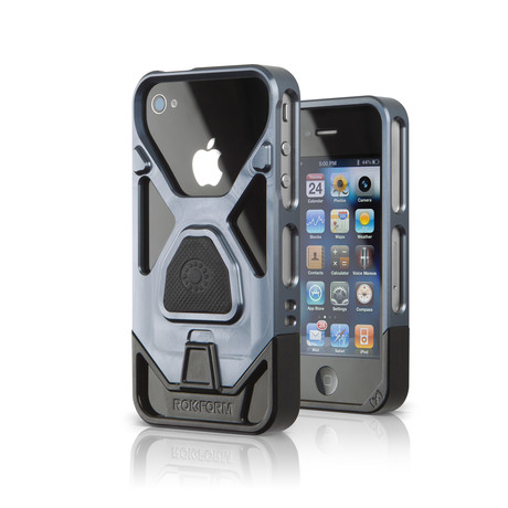 Rokbed Fuzion Plus iPhone 4/4S Case (Gun Metal)