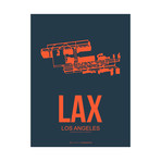LAX Los Angeles Poster (Green)