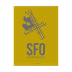 SFO San Francisco Poster (Beige)