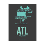 ATL Atlanta Poster (Light Yellow)