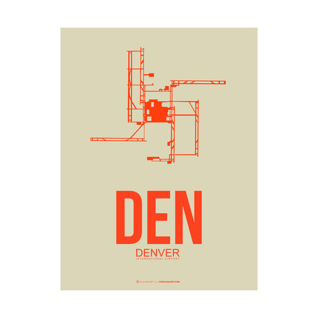 DEN Denver Poster (Dark Green)