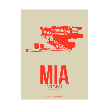 MIA Miami Poster (Light Green)