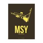 MSY New Orleans Poster (Red)