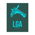 LGA New York Poster (Dark Gray)