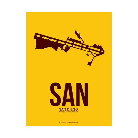 SAN San Diego Poster (Yellow)